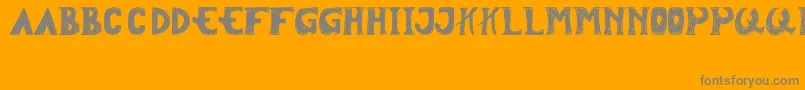More about Tersesat Font Tersesat Font – Gray Fonts on Orange Background