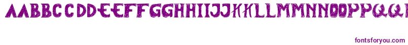 Шрифт Tersesat – фиолетовые шрифты