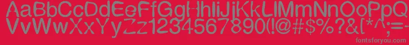 Expression-Schriftart – Graue Schriften auf rotem Hintergrund