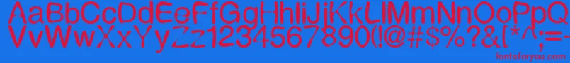 Expression Font – Red Fonts on Blue Background