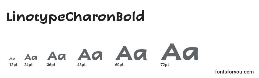 LinotypeCharonBold-fontin koot