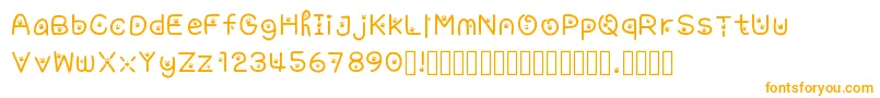 Awpaws Font – Orange Fonts on White Background