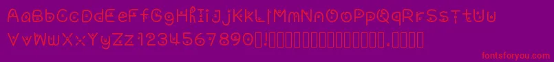 Шрифт Awpaws – красные шрифты на фиолетовом фоне