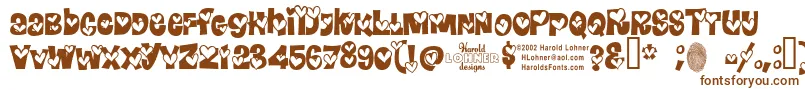 Heartlandregular Font – Brown Fonts on White Background