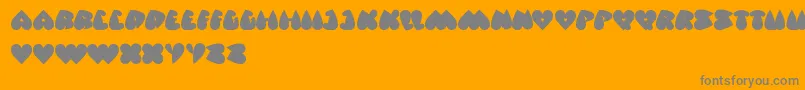 ValentineDays Font – Gray Fonts on Orange Background