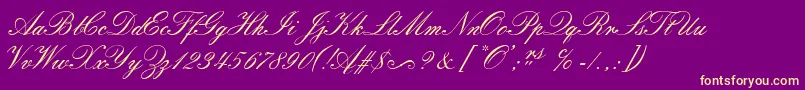 Lisätietoja SorrentoScriptEs-fontista SorrentoScriptEs-fontti – keltaiset fontit violetilla taustalla