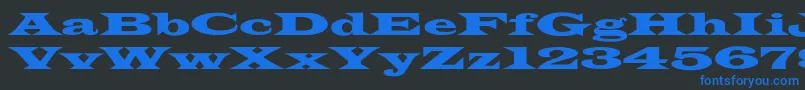 JamesWideextNormal Font – Blue Fonts on Black Background