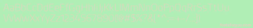 PlanerLight Font – Pink Fonts on Green Background