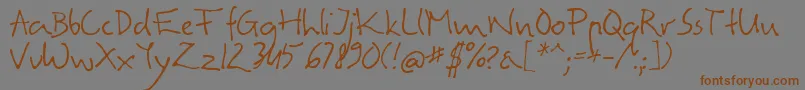 Agatrg Font – Brown Fonts on Gray Background