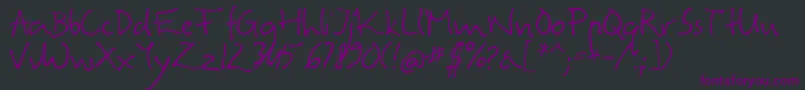 Agatrg Font – Purple Fonts on Black Background