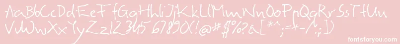 Agatrg Font – White Fonts on Pink Background