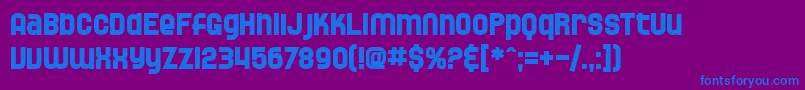 SfSpeedwaystarBold Font – Blue Fonts on Purple Background