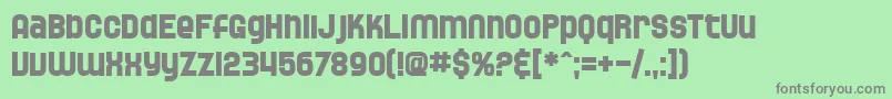 Шрифт SfSpeedwaystarBold – серые шрифты на зелёном фоне