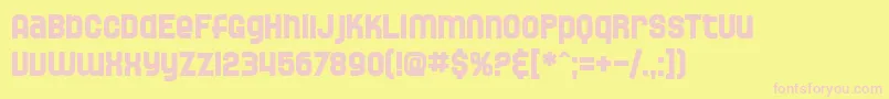 SfSpeedwaystarBold Font – Pink Fonts on Yellow Background