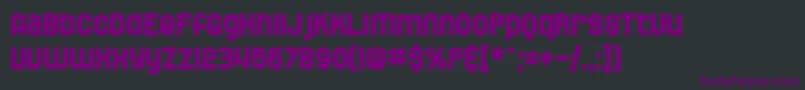 Czcionka SfSpeedwaystarBold – fioletowe czcionki na czarnym tle