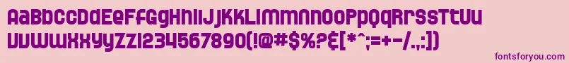 SfSpeedwaystarBold Font – Purple Fonts on Pink Background