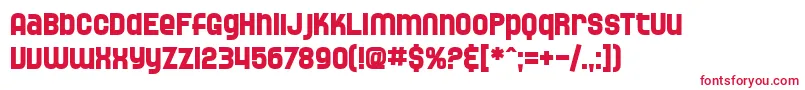 SfSpeedwaystarBold Font – Red Fonts on White Background
