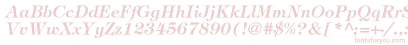 TiffanystdDemiitalic-fontti – vaaleanpunaiset fontit