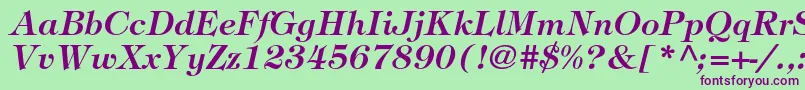 fuente TiffanystdDemiitalic – Fuentes Moradas Sobre Fondo Verde