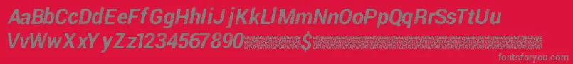 Piratedisco Font – Gray Fonts on Red Background