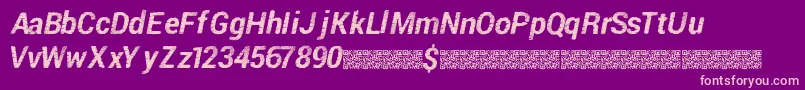 Piratedisco Font – Pink Fonts on Purple Background