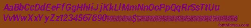 Piratedisco Font – Purple Fonts on Brown Background