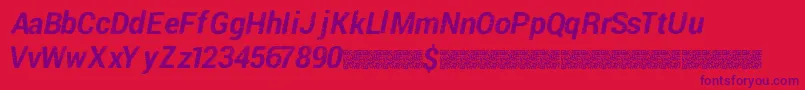 Piratedisco Font – Purple Fonts on Red Background