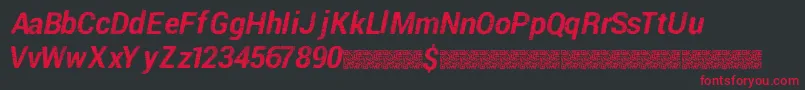 Piratedisco Font – Red Fonts on Black Background