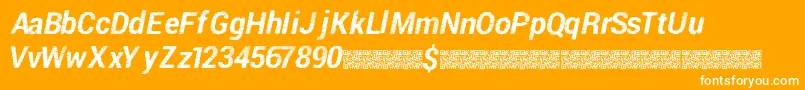 Piratedisco Font – White Fonts on Orange Background