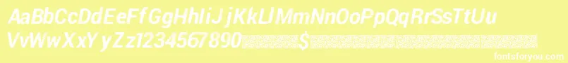Piratedisco Font – White Fonts on Yellow Background
