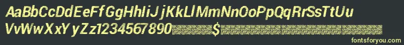 Piratedisco Font – Yellow Fonts on Black Background