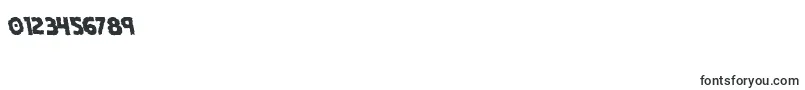 フォントHorroweenleft – 数字と数値のためのフォント