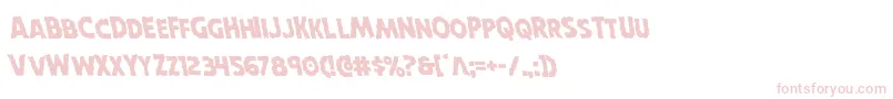 Horroweenleft Font – Pink Fonts on White Background