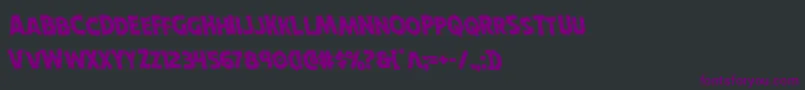 Horroweenleft Font – Purple Fonts on Black Background