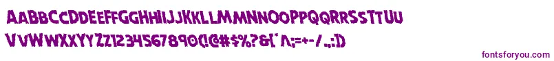 Horroweenleft Font – Purple Fonts on White Background
