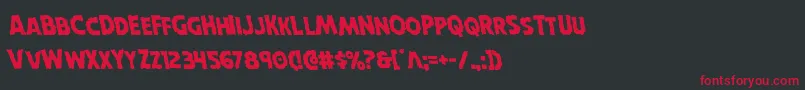 Horroweenleft Font – Red Fonts on Black Background