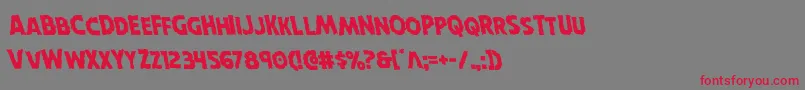 Horroweenleft Font – Red Fonts on Gray Background
