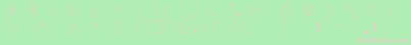Police Tipografia.Zombie. – polices roses sur fond vert