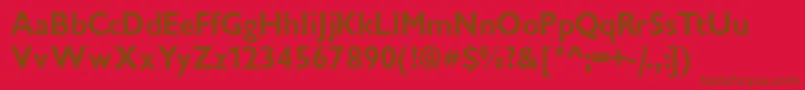IdiomsskBold Font – Brown Fonts on Red Background