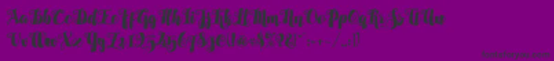 Шрифт AlamarkLiteFree – чёрные шрифты на фиолетовом фоне