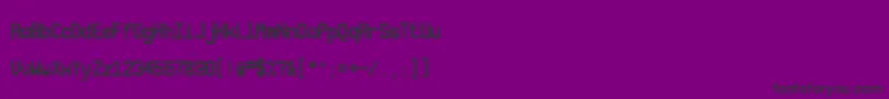 Novamono-Schriftart – Schwarze Schriften auf violettem Hintergrund