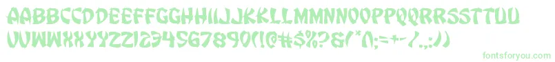 Eggrollexpand Font – Green Fonts on White Background