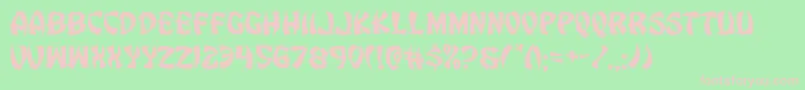 Eggrollexpand Font – Pink Fonts on Green Background