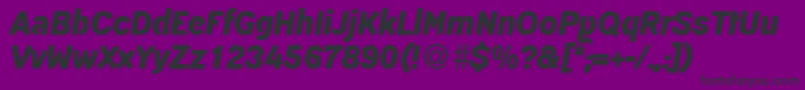 DraftsmanRegularDb Font – Black Fonts on Purple Background