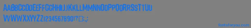 Vanfonting-Schriftart – Blaue Schriften auf grauem Hintergrund