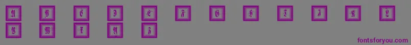 fuente Framedfraxcaps – Fuentes Moradas Sobre Fondo Gris