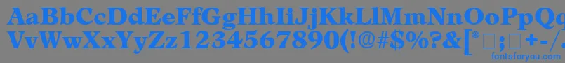 MezzoDisplaySsi Font – Blue Fonts on Gray Background