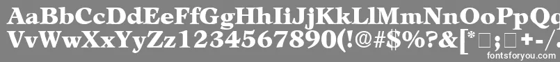 フォントMezzoDisplaySsi – 灰色の背景に白い文字