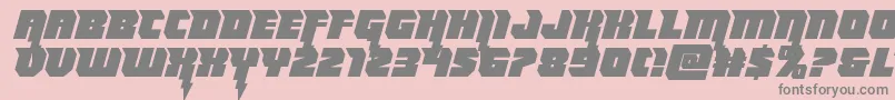Thundertitansemistraight Font – Gray Fonts on Pink Background