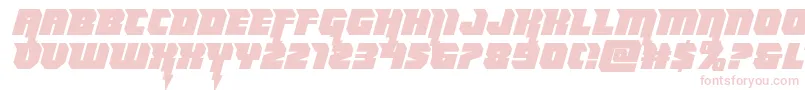 Thundertitansemistraight Font – Pink Fonts on White Background